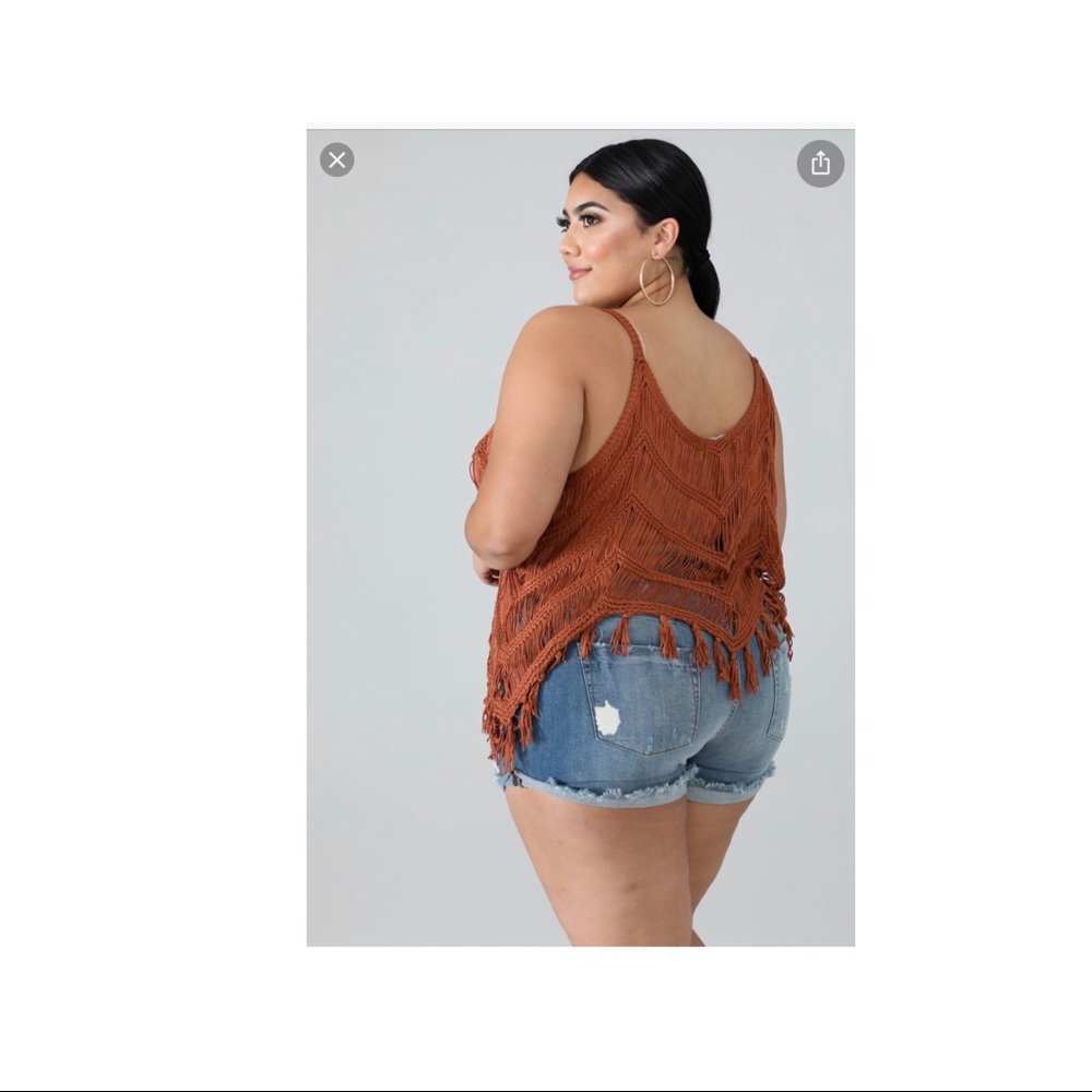 Chevron Fringe Top